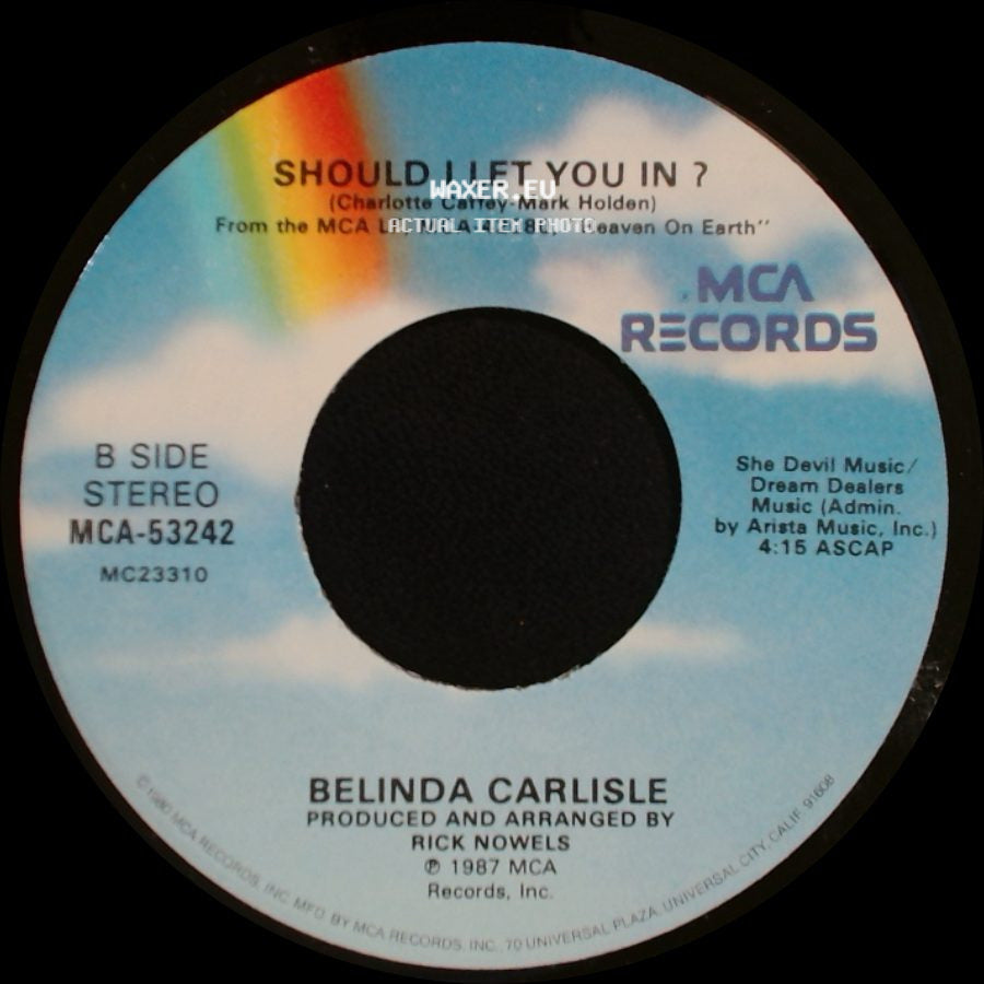 Belinda Carlisle - I Get Weak / Should I Let You In ? side B