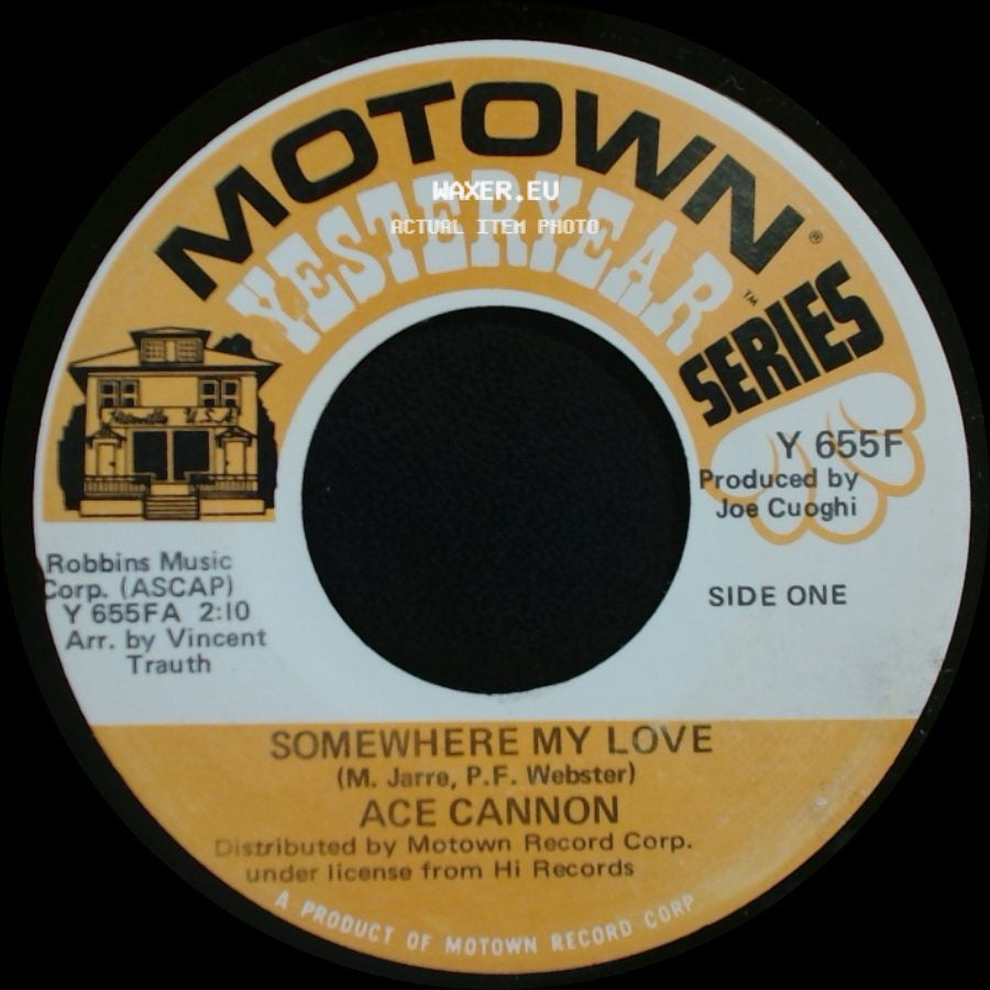Ace Cannon - Somewhere My Love / Strangers In The Night side A