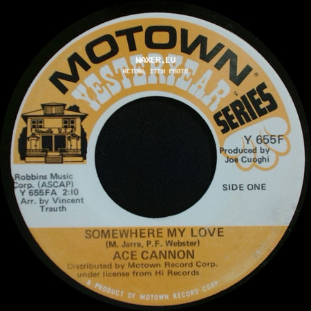 Ace Cannon - Somewhere My Love / Strangers In The Night side A