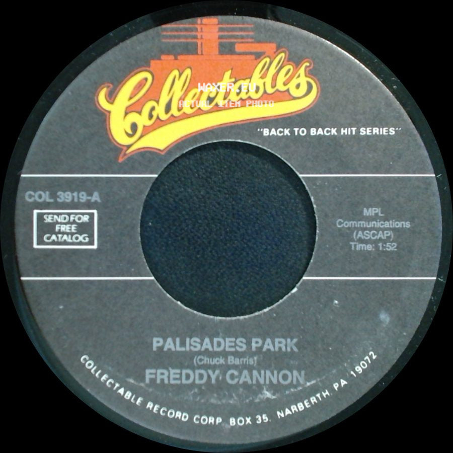 Freddy Cannon - Palisades Park / Transistor Sister side A