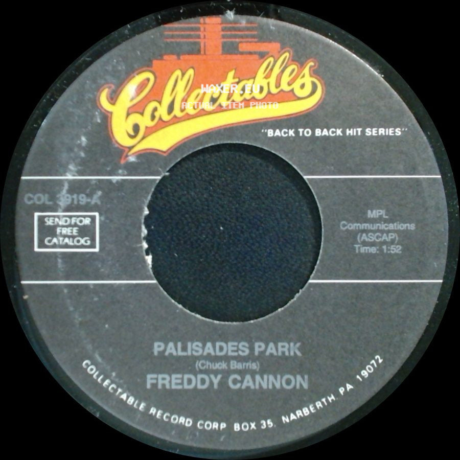 Freddy Cannon - Palisades Park / Transistor Sister side A