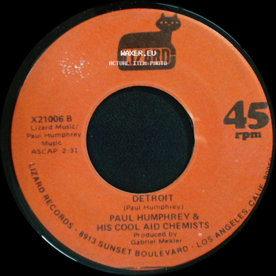 Paul Humphrey & His Cool Aid Chemists - Cool Aid / Detroit side B