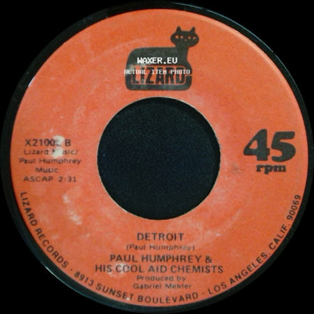 Paul Humphrey & His Cool Aid Chemists - Cool Aid / Detroit side B