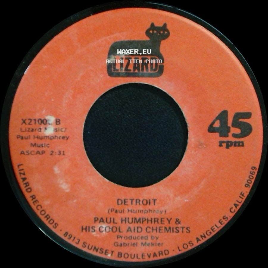 Paul Humphrey & His Cool Aid Chemists - Cool Aid / Detroit side B