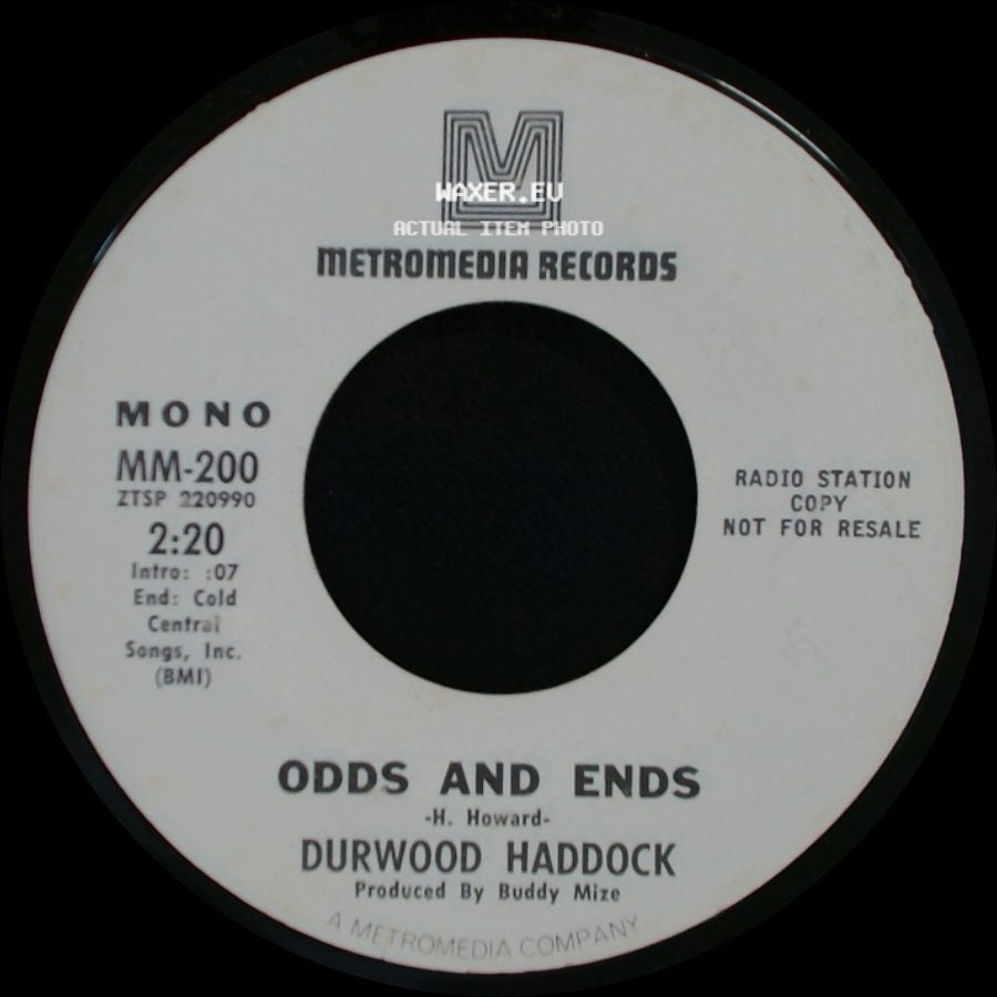 Durwood Haddock - East Bourbon Street / Odds And Ends side B