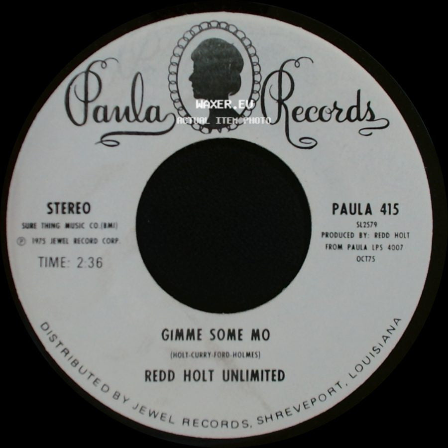 Redd Holt Unlimited - Nothing From Nothing / Gimme Some Mo side B