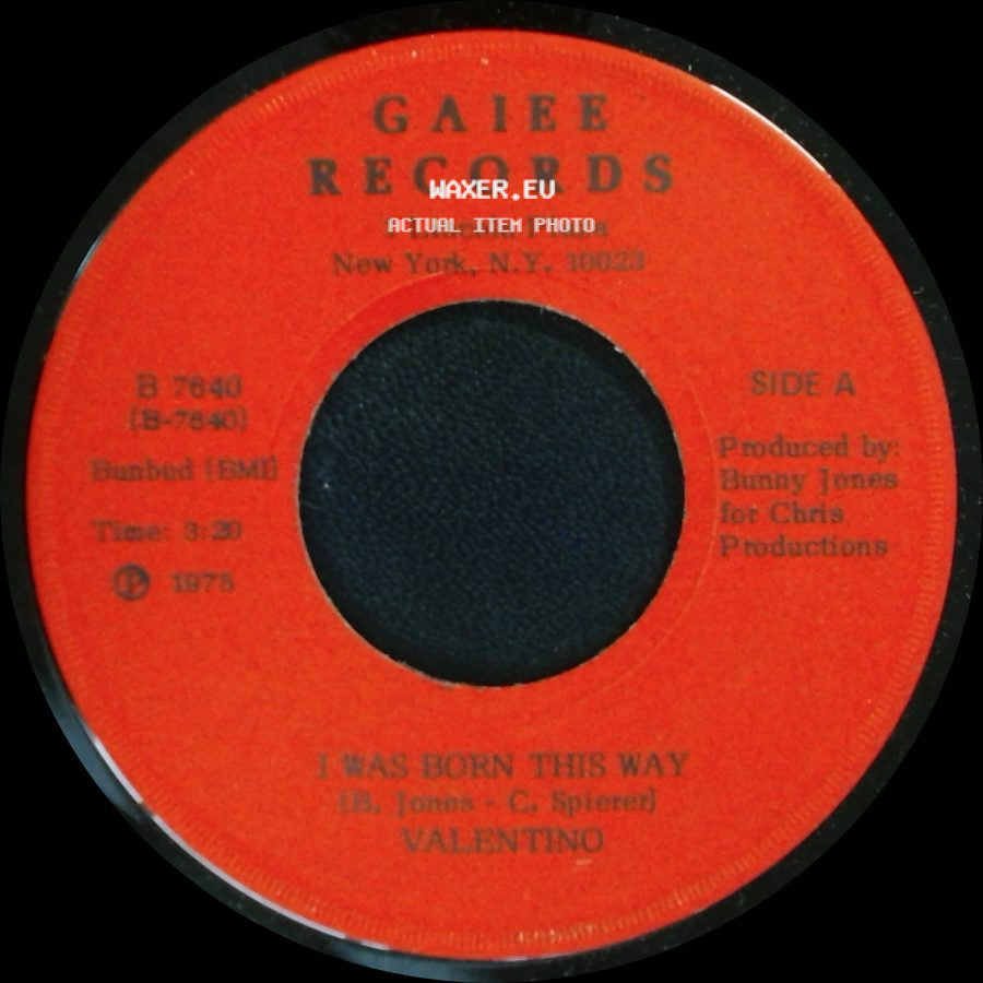 Valentino - I Was Born This Way / Liberation side A