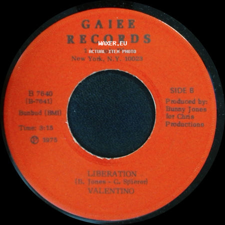 Valentino - I Was Born This Way / Liberation side B