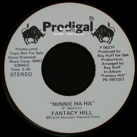 Fantacy Hill - Minnie Ha Ha / Minnie Ha Ha side B
