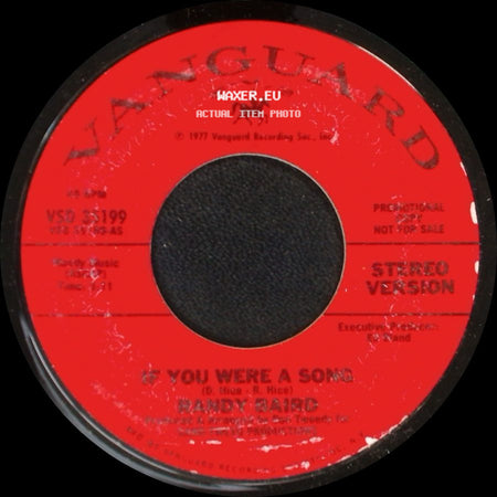 Randy Baird - If You Were A Song / If You Were A Song side A