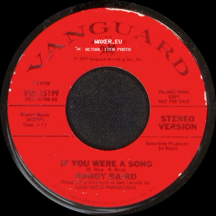 Randy Baird - If You Were A Song / If You Were A Song side B