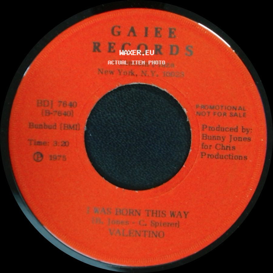 Valentino - I Was Born This Way / Liberation side A