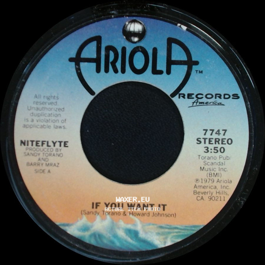 Niteflyte - If You Want It / I Wonder (If I'm Falling In Love Again) side A