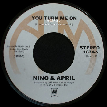 Nino & April - Never Had A Lover / You Turn Me On side B