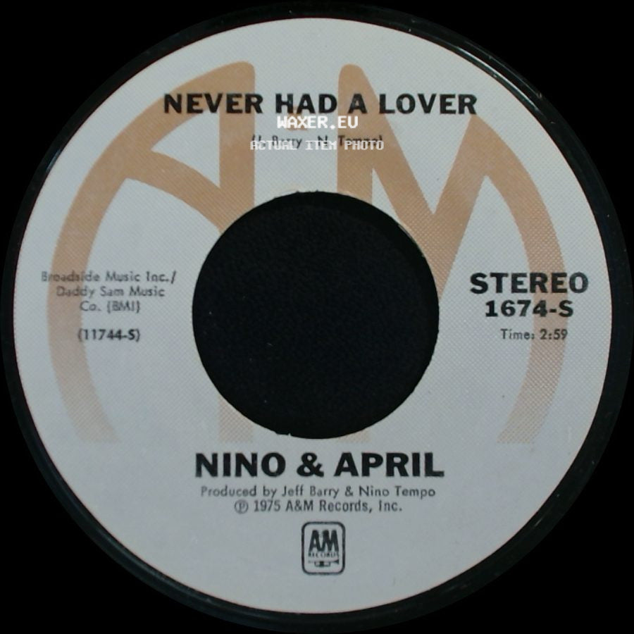 Nino & April - You Turn Me On / Never Had A Lover side B