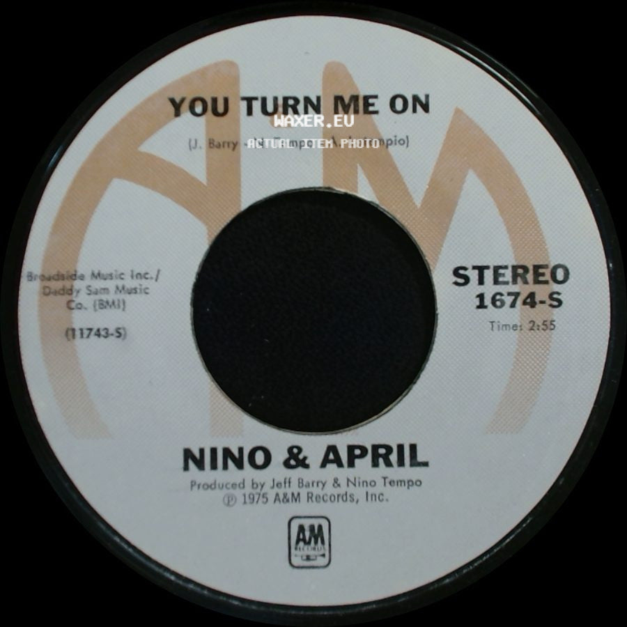 Nino & April - Never Had A Lover / You Turn Me On side B