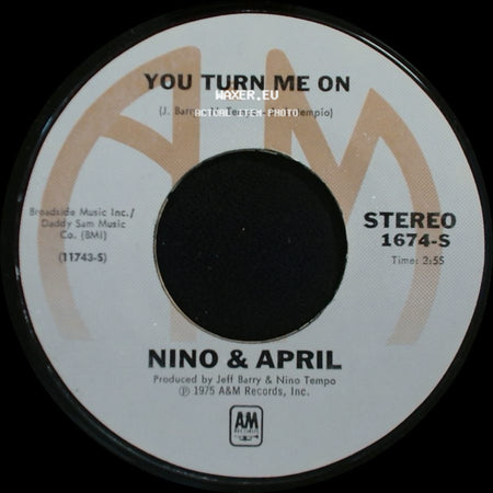 Nino & April - Never Had A Lover / You Turn Me On side B
