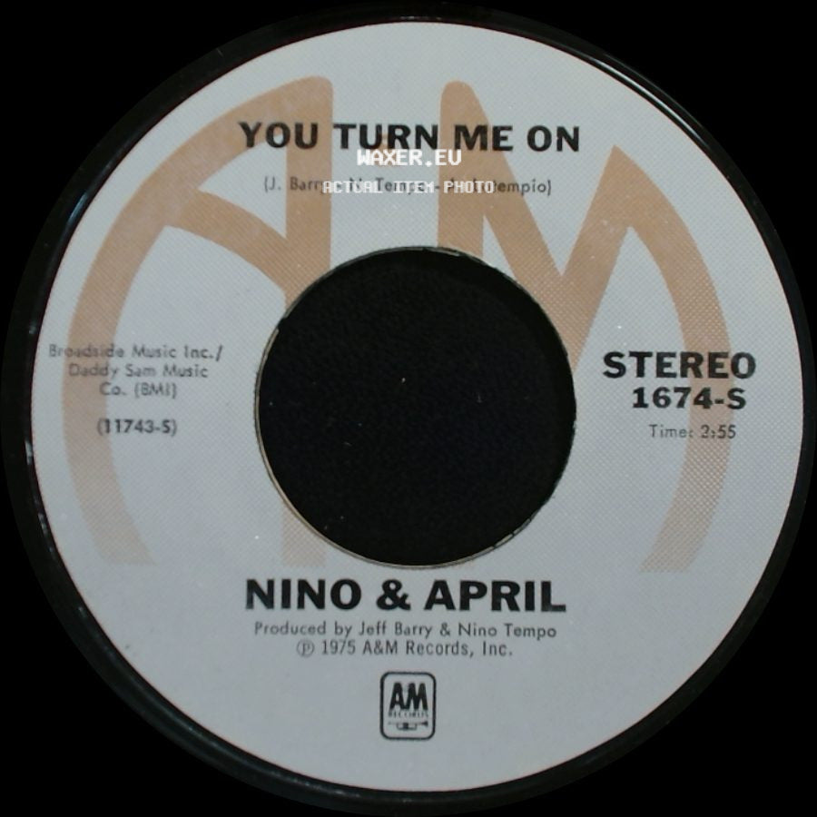 Nino & April - Never Had A Lover / You Turn Me On side B