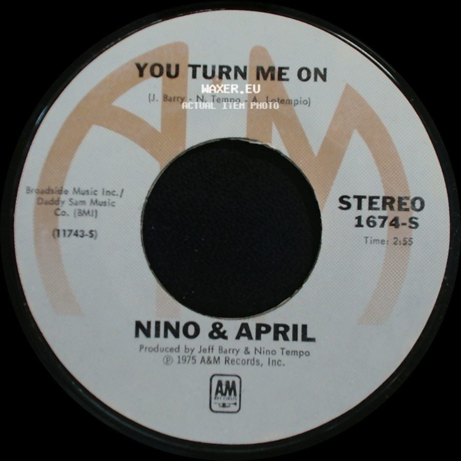 Nino & April - Never Had A Lover / You Turn Me On side B