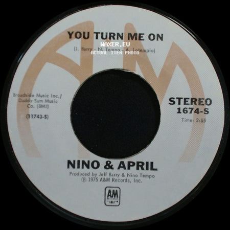 Nino & April - Never Had A Lover / You Turn Me On side B