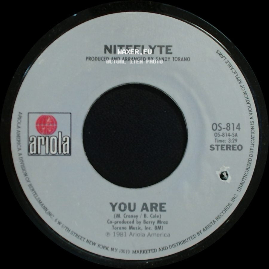 Niteflyte - You Are / Alicia's Song side A