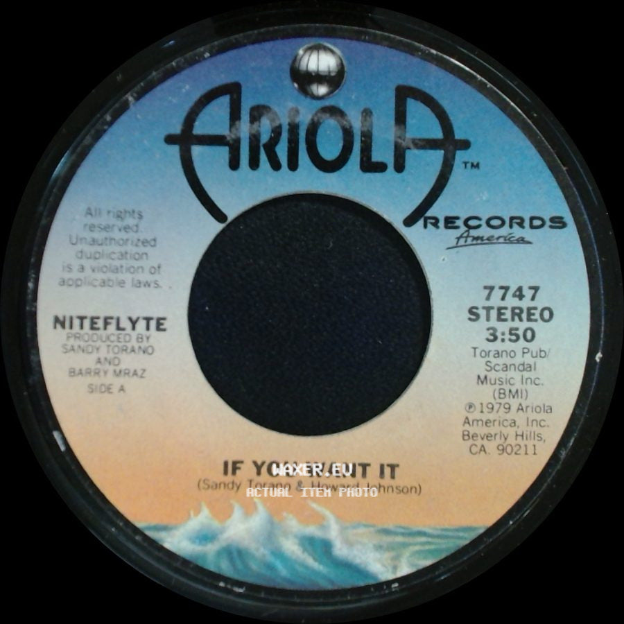 Niteflyte - If You Want It / I Wonder (If I'm Falling In Love Again) side A