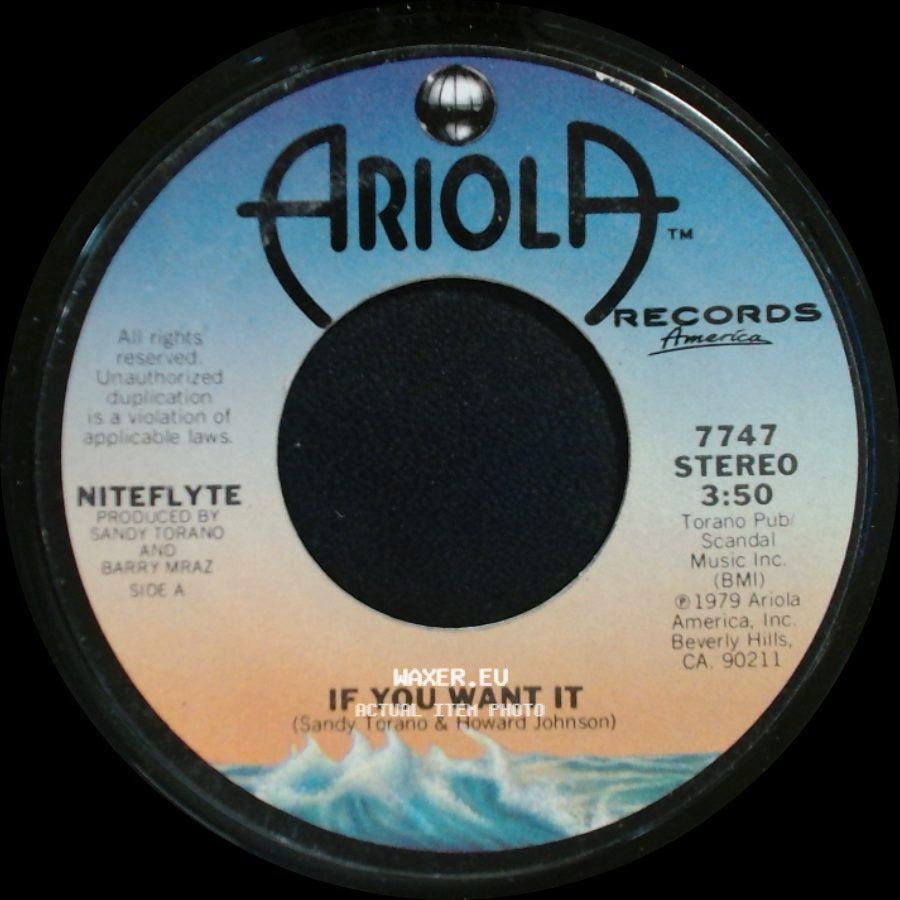 Niteflyte - If You Want It / I Wonder (If I'm Falling In Love Again) side A