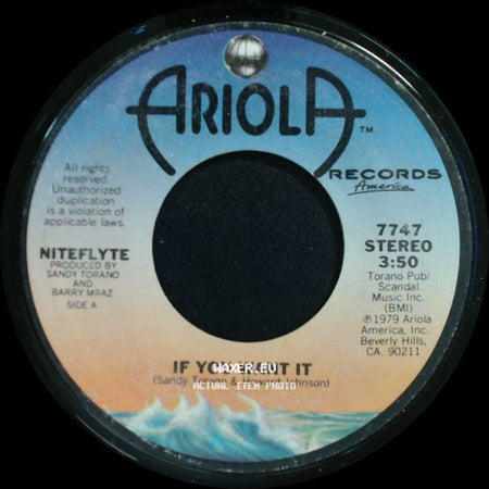 Niteflyte - If You Want It / I Wonder (If I'm Falling In Love Again) side A