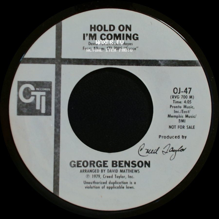 George Benson - Hold On I'm Coming / Hold On I'm Coming side B