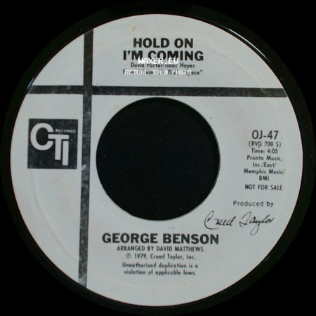 George Benson - Hold On I'm Coming / Hold On I'm Coming side A