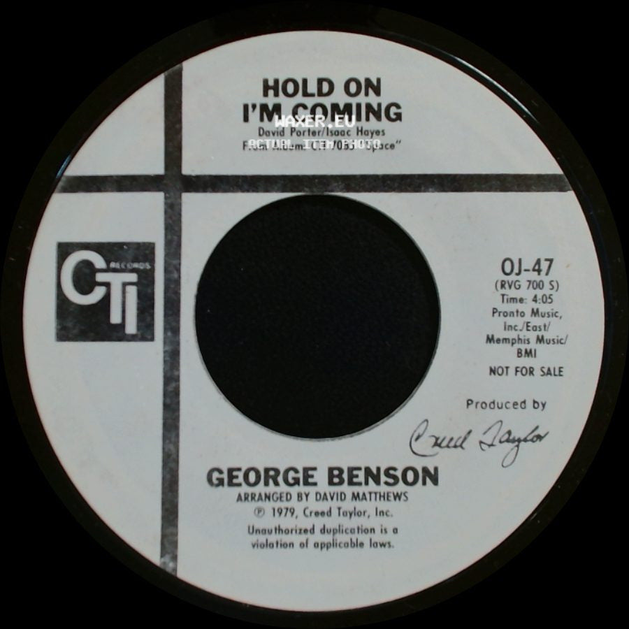 George Benson - Hold On I'm Coming / Hold On I'm Coming side A