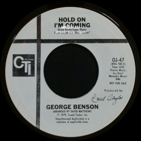George Benson - Hold On I'm Coming / Hold On I'm Coming side A