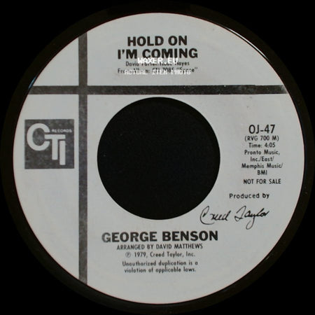 George Benson - Hold On I'm Coming / Hold On I'm Coming side B