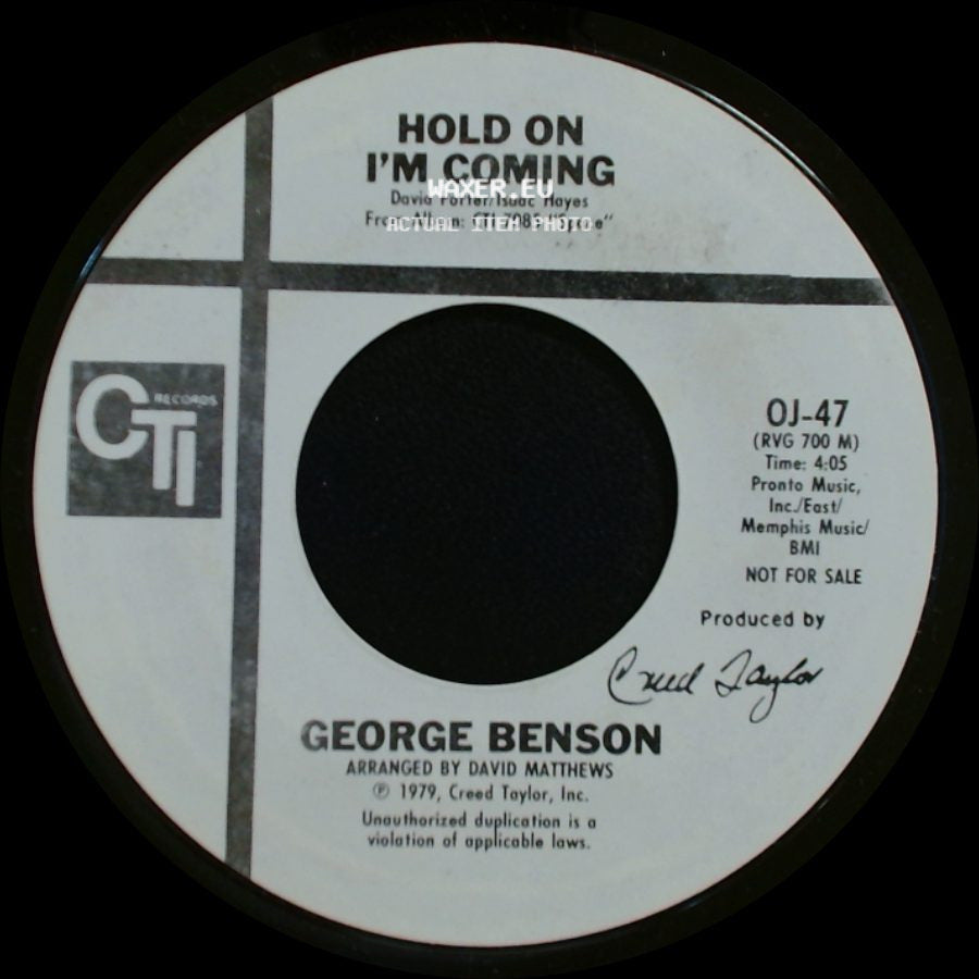 George Benson - Hold On I'm Coming / Hold On I'm Coming side A
