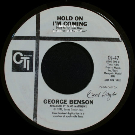 George Benson - Hold On I'm Coming / Hold On I'm Coming side B