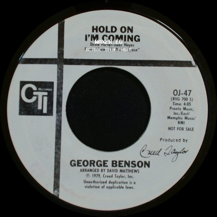 George Benson - Hold On I'm Coming / Hold On I'm Coming side B
