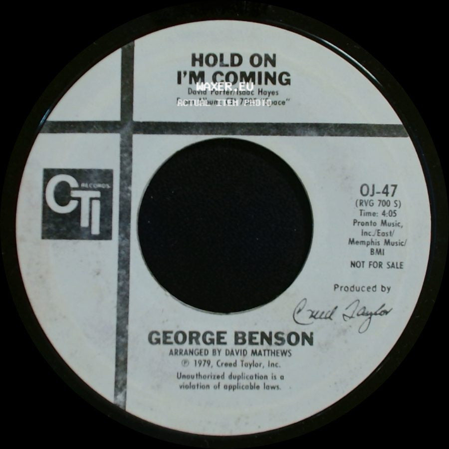 George Benson - Hold On I'm Coming / Hold On I'm Coming side A