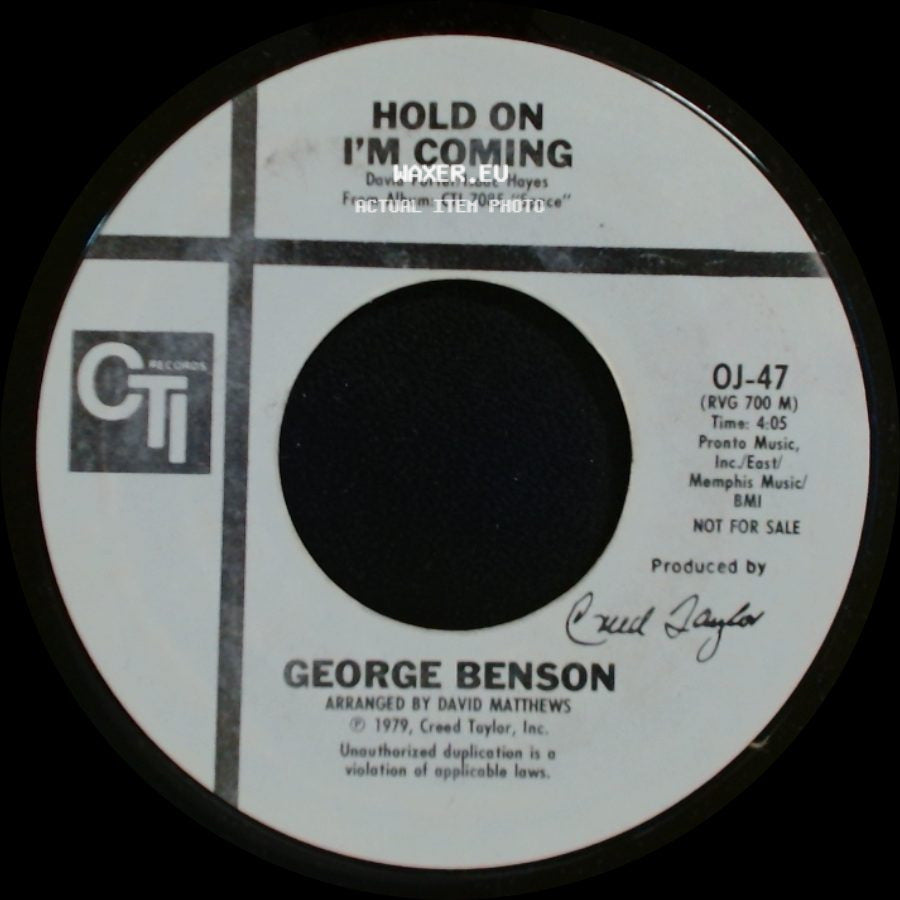 George Benson - Hold On I'm Coming / Hold On I'm Coming side B