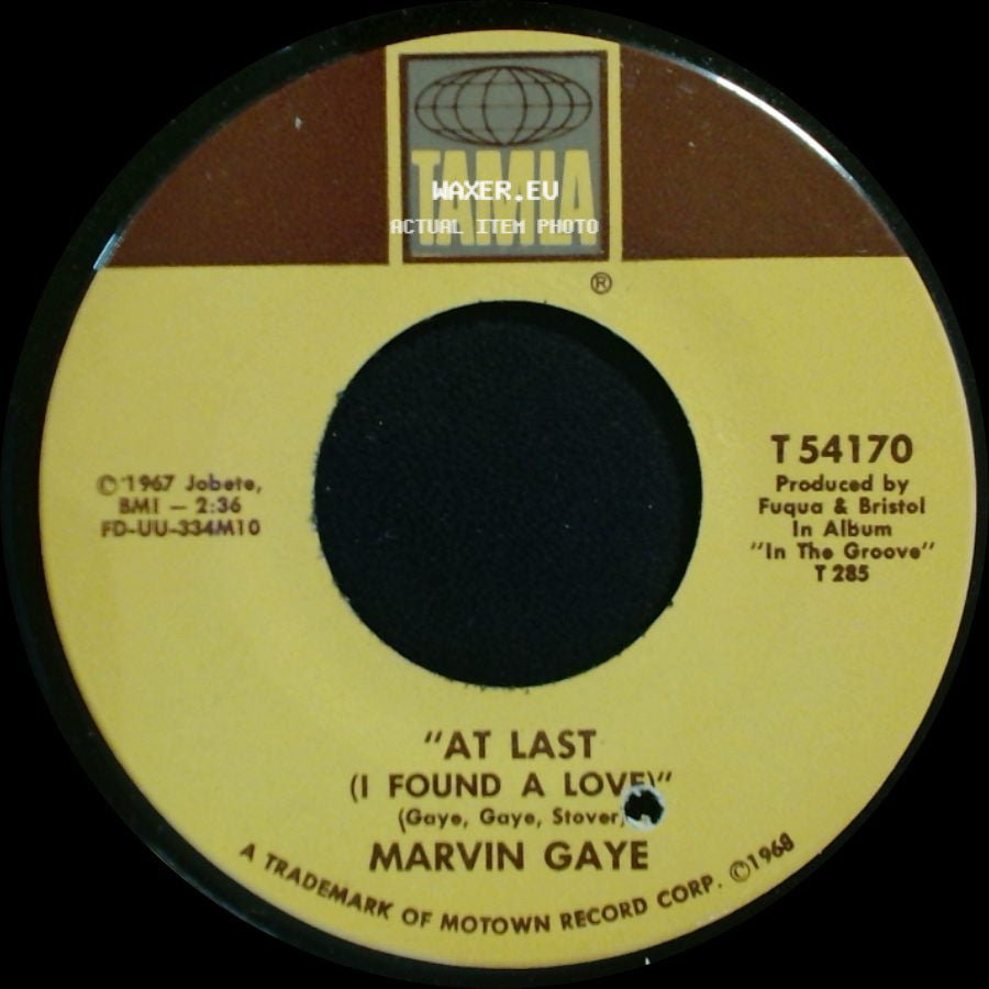 Marvin Gaye - At Last (I Found A Love) / Chained side A