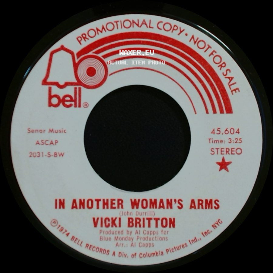 Vicki Britton - In Another Woman's Arms / In Another Woman's Arms side B