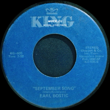 Earl Bostic - September Song / Harlem Nocturne side A