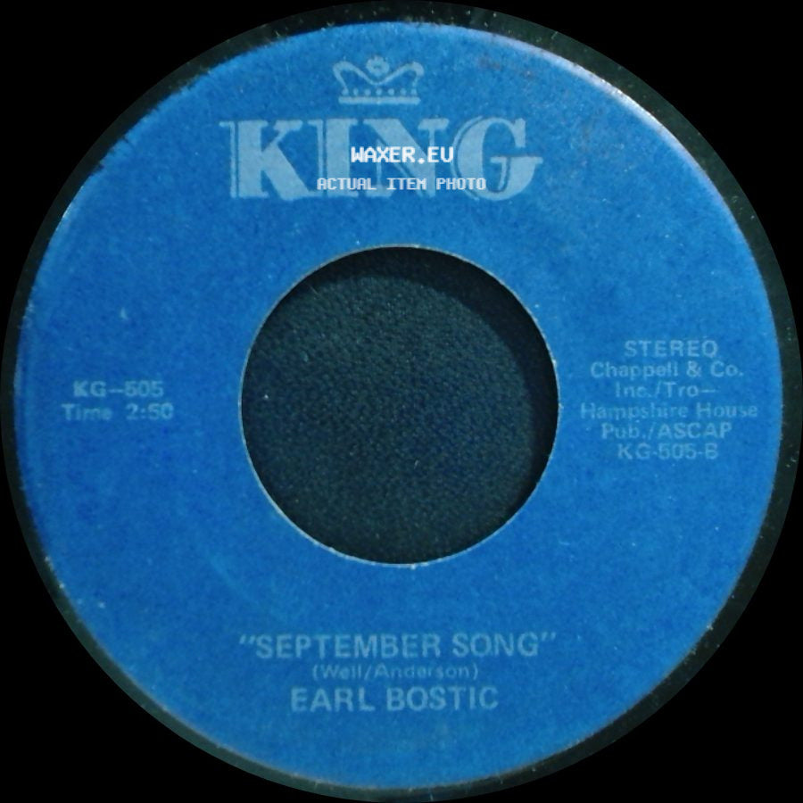 Earl Bostic - September Song / Harlem Nocturne side A