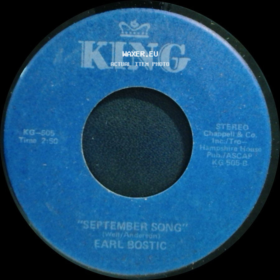 Earl Bostic - September Song / Harlem Nocturne side A