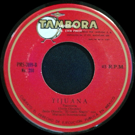 Jorge Olmedo "El Gallo Negro" Con Mariachi Internacional - Echado A Perder / Tijuana side B