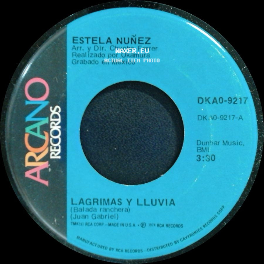 Estela Nuñez - Lagrimas Y Lluvia / Otra Vez Adios side A