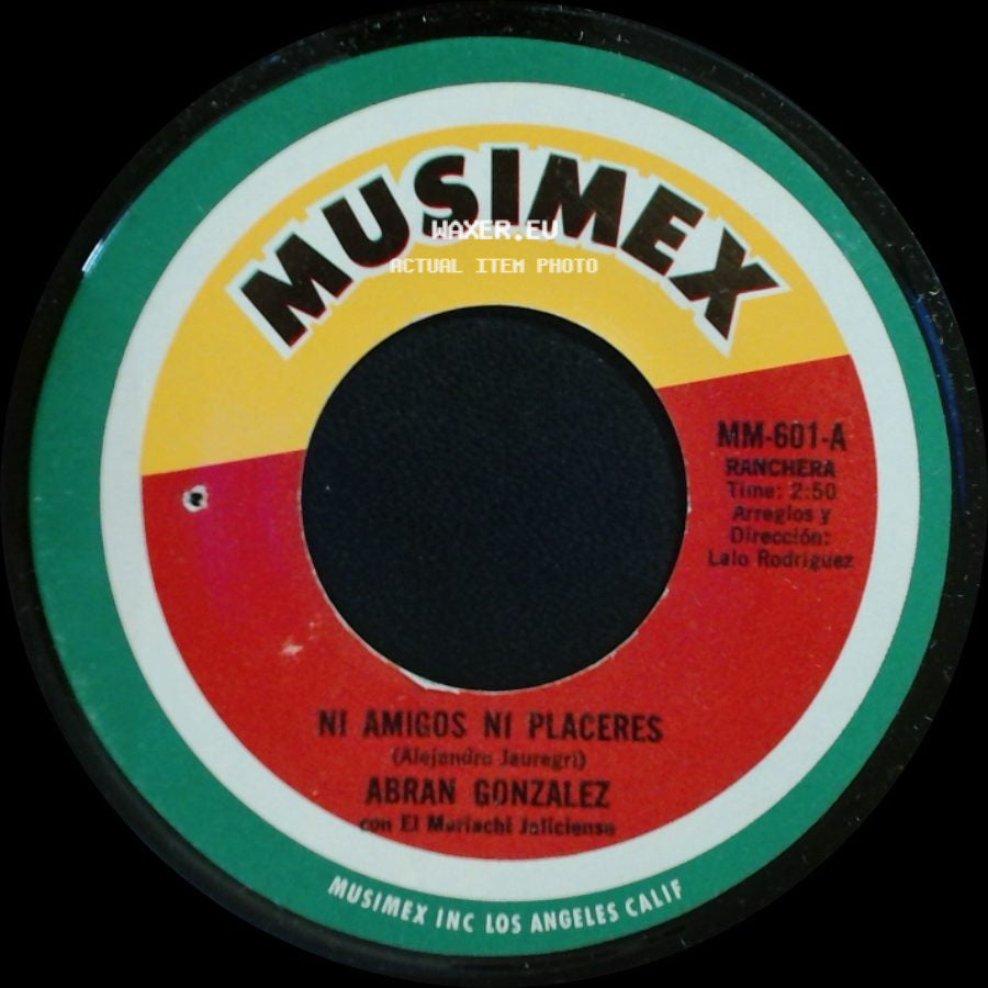 Abran Gonzalez - Ni Amigos Ni Placeres / Peor Que La Muerte side A