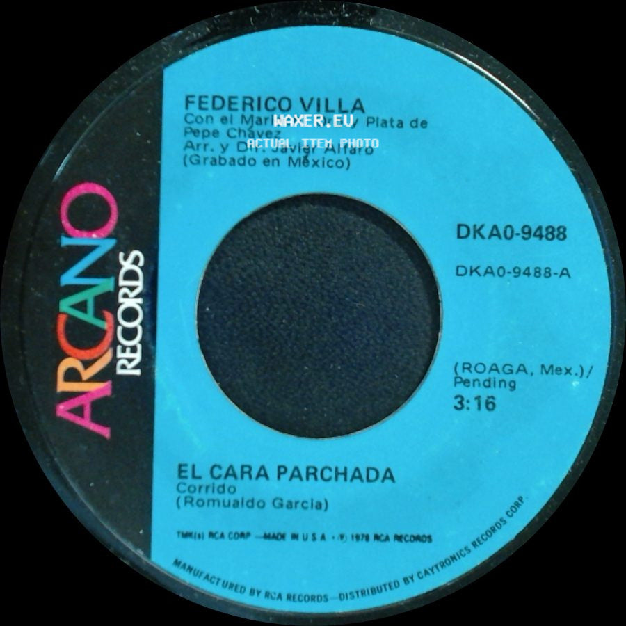Federico Villa - El Pajaro Arriero / El Cara Parchada side B