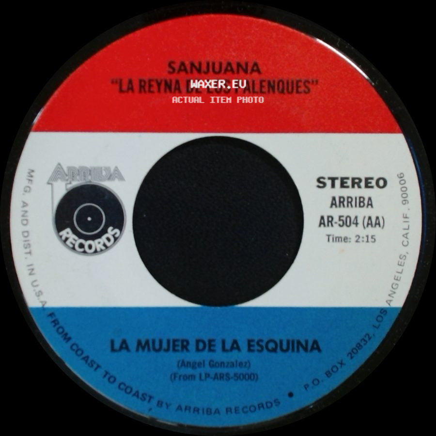 Sanjuana - La Reyna De Los Palenques / La Mujer De La Esquina side B