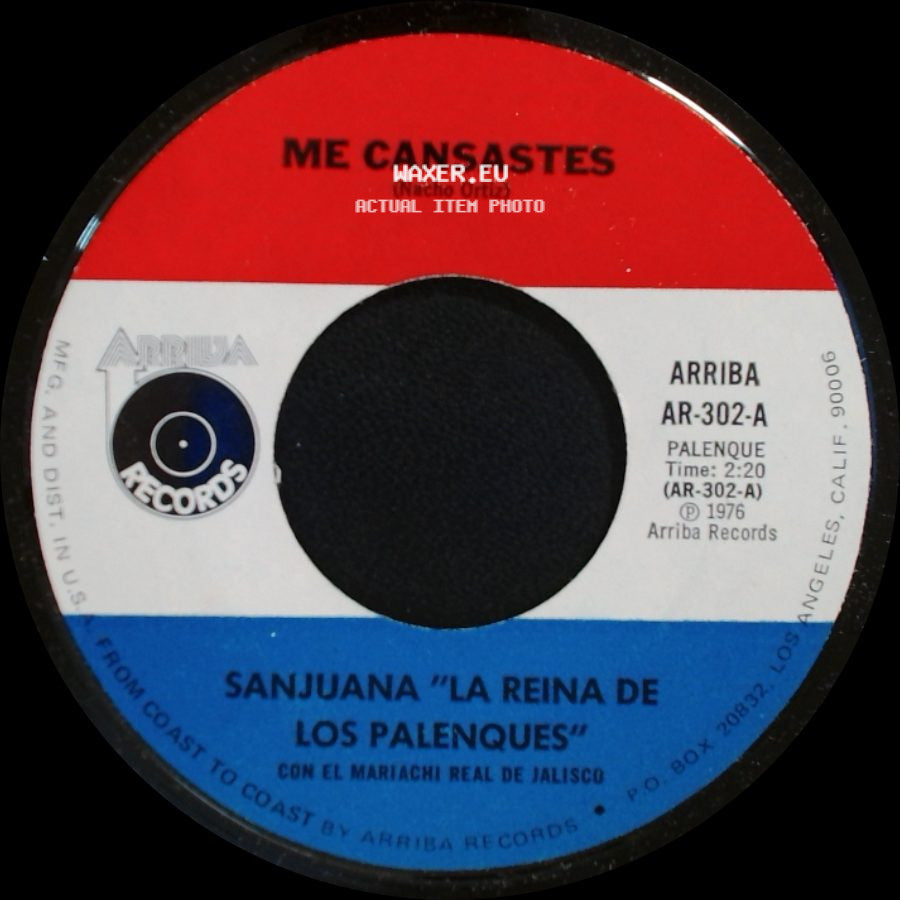Sanjuana "La Reina De Los Palenques" - Me Cansastes / Me Cansastes side A