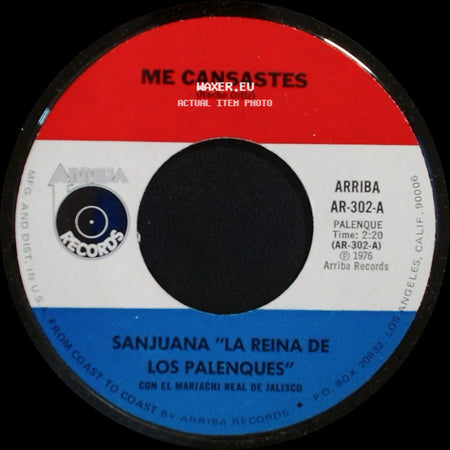 Sanjuana "La Reina De Los Palenques" - Me Cansastes / Me Cansastes side A